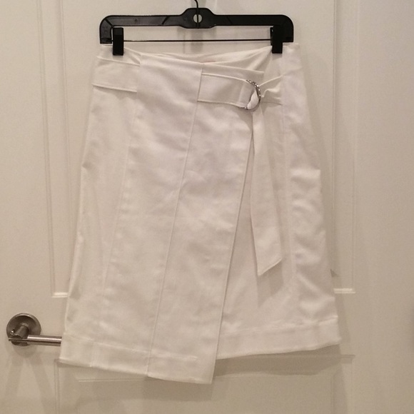 NWT Tory Burch Denise Faux-Wrap Denim Denise Skirt - Picture 4 of 7